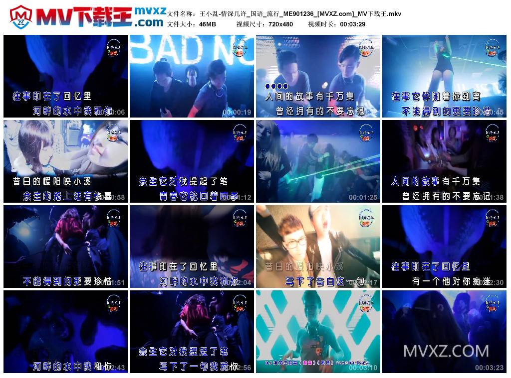 王小乱-情深几许_国语_流行_ME901236